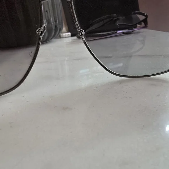 Vintage Prada Silver Aviator Sunglasses - Picture 6 of 12